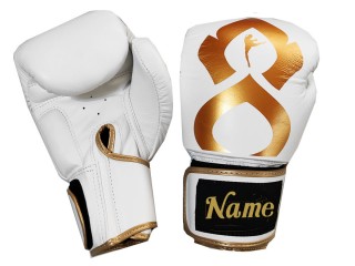 Gants de Muay Thai personnalisés en cuir : KNGCUST-R-425