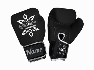 Gants de Muay Thai personnalisés en cuir : KNGCUST-R-426