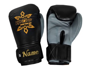 Gants de Muay Thai personnalisés en cuir : KNGCUST-R-416