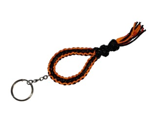 Porte clé  de Mongkol bandes Muay Thai Kanong : Noir/Orange