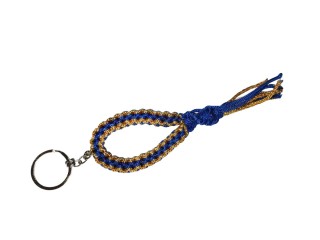 Porte clé  de Mongkol bandes Muay Thai Kanong : Bleu/Or