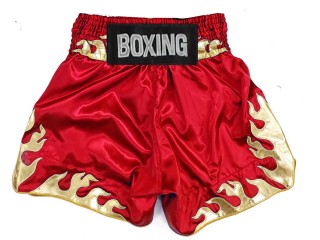 Shorts Boxe Personnalisé : KNBSH-038-Rouge