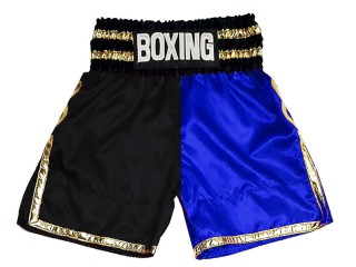 Shorts Boxe Anglaise personnalisable : KNBSH-037-TT-Noir-Argent