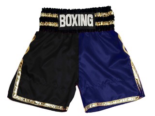 Shorts de Boxe Anglaise personnalisable : KNBSH-039-Noir-Marine