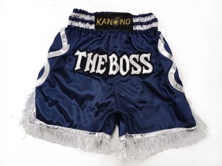 Shorts de Boxe Anglaise Personnalisé : KNBXCUST-2048-Navy