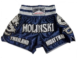 Short de Muay Thai personnalisable : KNSCUST-1251-Marine