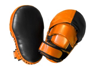 Pattes d'ours (Longs) Muay Thai Personnalisés : Orange/Noir