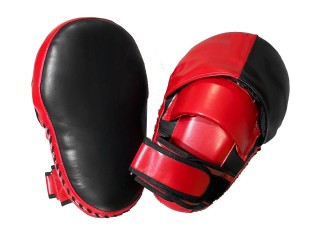 Pattes d'ours (Longs) Muay Thai Personnalisés : Rouge/Noir