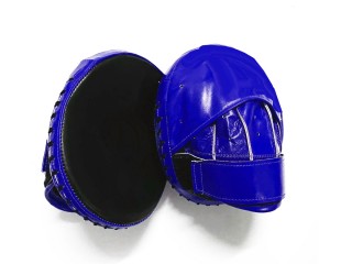 Pattes d'ours Muay Thai Personnalisés : Bleu/Noir